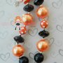 Minnie/Black/Orange/Halloween Inspired Chunky Necklace/Perfect Photo Props/Costumes-2