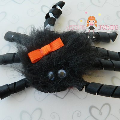 Black spider halloween hair clip/perfect photo props/costumes