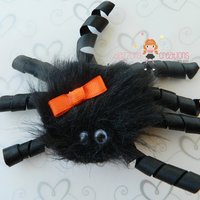 Black Spider Halloween Hair Clip/Perfect Photo Props/Costumes - Thumbnail 1