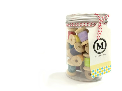 Mini Rainbow Washi Tape in a Jar