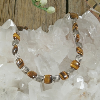 Tiger eye pillow necklace - Thumbnail 5