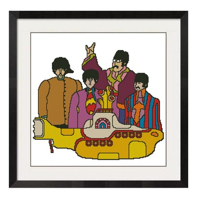 ALL STITCHES - YELLOW SUBMARINE CROSS STITCH PATTERN .PDF -146