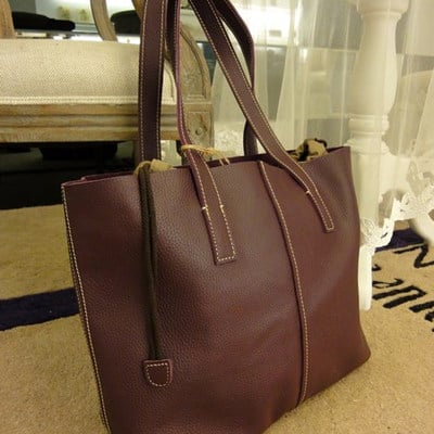 Simply large leather bag