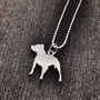 Pewter Pit Bull Necklace-1