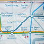 LONDON SUBWAY MAP 180x180cm Polyester Shower Curtain Cool Design - Thumbnail 1