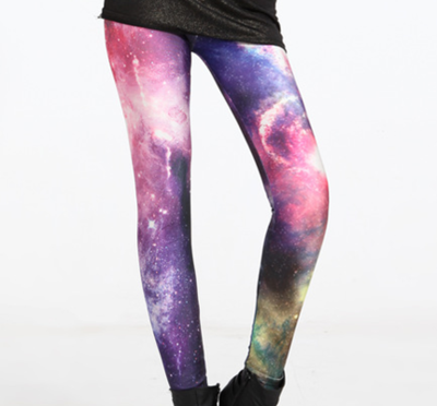 Galaxy swirl cosmic tights
