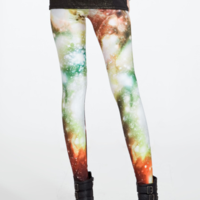 Light Green Cosmic Tights - Thumbnail 1