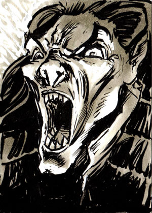 July 03 2014 Daily Sketch Card - Vampire