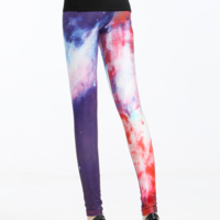 Pink and Purple Cosmic Tights - Thumbnail 1