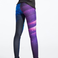 Purple and Blue Cosmic Tights - Thumbnail 1