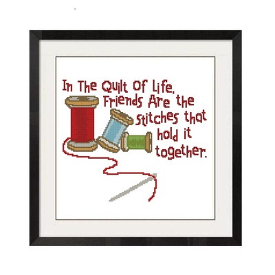 ALL STITCHES - QUILT OF LIFE CROSS STITCH PATTERN -.PDF -683