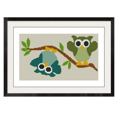 All stitches - owls hanging out cross sttich pattern .pdf -818