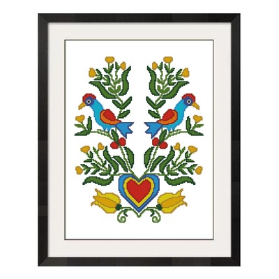 ALL STITCHES - BIRDS AND HEART CROSS STITCH PATTERN .PDF -265