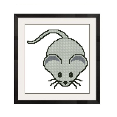 ALL STITCHES - BABY MOUSE CROSS STITCH PATTERN .PDF -661