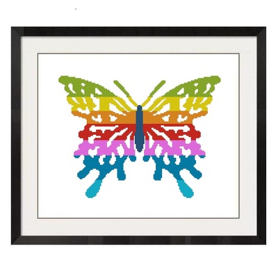 All stitches - colorful butterfly cross stitch patterns .pdf -700