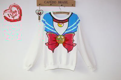 Sailor Bow Navy sailor collar sweater collar