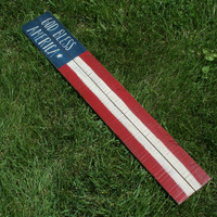 God Bless America reclaimed wood sign - Thumbnail 2