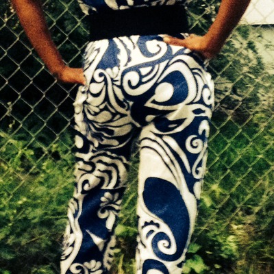 Elegant blue short sleeve v-neck exotic jumpsuit pants shirts playsuit with waistband
