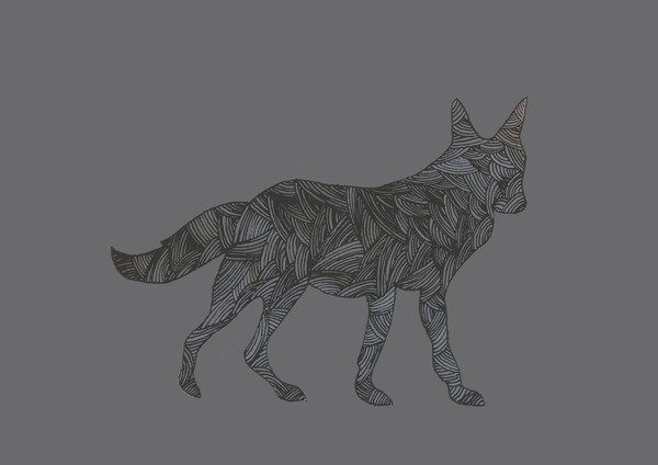 Fox print.
