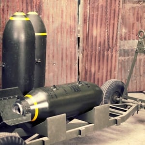 AN-M64/43 500 lb. Bomb Kit Uncoated, unassembled - Display only version