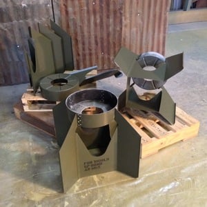 Fins (Box Type) Aluminum kit - Uncoated   fits: AN-M65/44 1000 lb. 