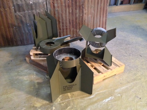 Fins (Box Type) Aluminum kit - Uncoated   fits: AN-M65/44 1000 lb. 