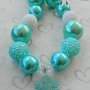 Frozen Inspired/Queen Elsa/Chunky Necklaces/Frozen/Bubblegum Beads/Girls Jewelry-1
