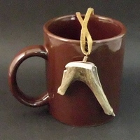 "Dragon's Wingtip" - antler Unisex Necklace - Thumbnail 1