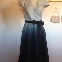 Ombré Wrap Around Dress - Thumbnail 1