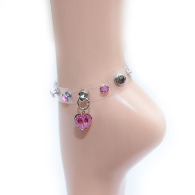 Diamond sheer(pink) ankle cuff