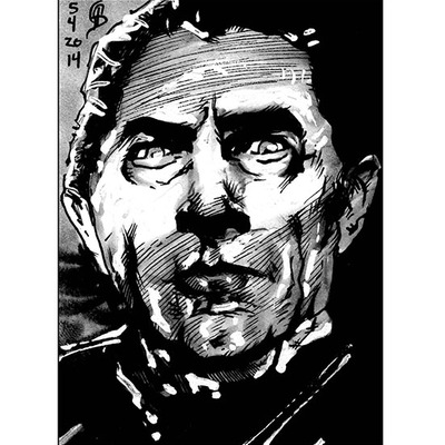 Limited numbered edition 18 of 20. derby city sketch card sketchbook - white queen cover