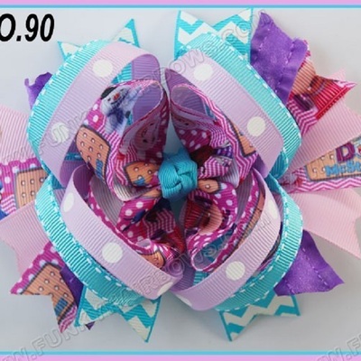 Fashion hair bows doc mcstuffins hair bows boutique hair clips funky bows popular kids hair accessories - Thumbnail 2