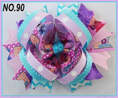 Fashion hair bows Doc McStuffins hair bows boutique hair clips funky bows popular kids hair accessories