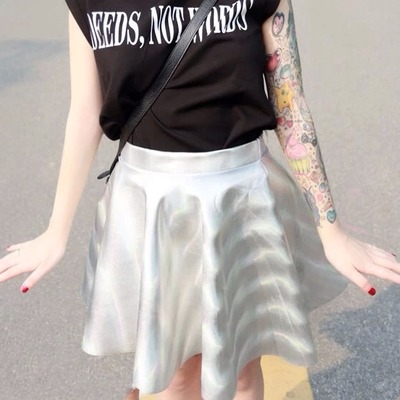 Free shipping-hologram skirt