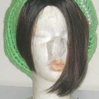 Crochet Pearl Initial Slouchy Hats    - Thumbnail 2