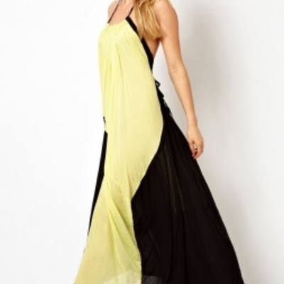 Bumble bee maxi dress