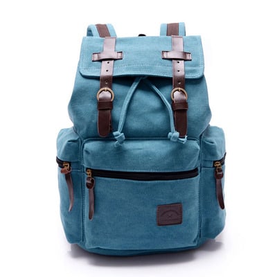 Vintage Travelling Canvas School Backpack