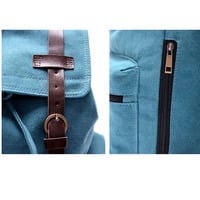 Vintage Travelling Canvas School Backpack - Thumbnail 2