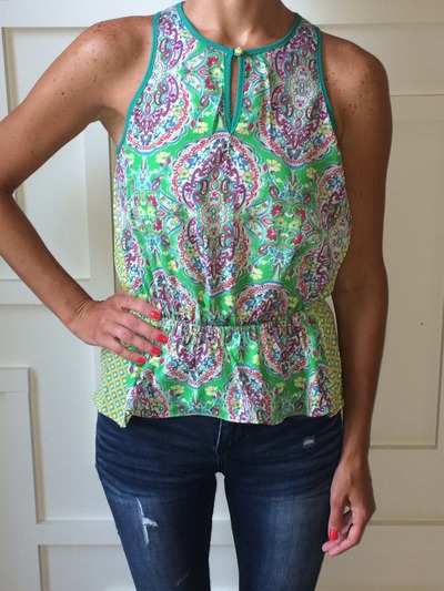Mixed Print Blouse 