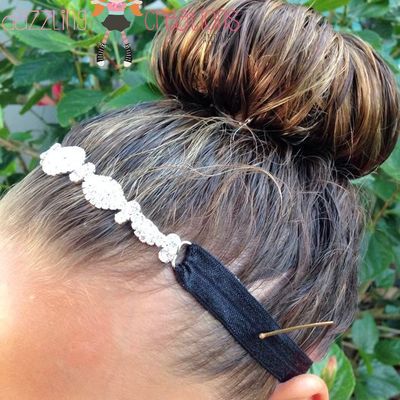 Black rhinestone center headband/perfect photo prop/newborns/kids