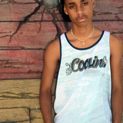 Coolin. blue waves printed tank