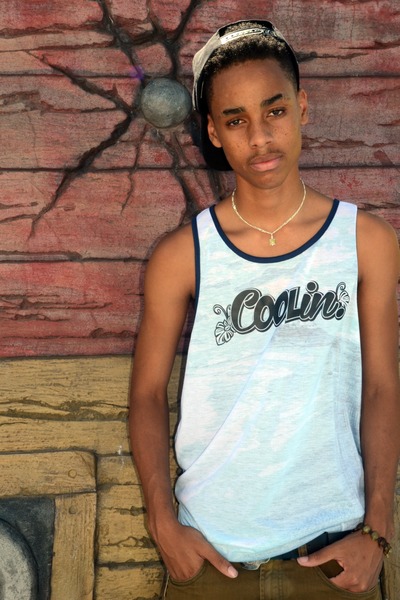 Coolin. blue waves printed tank