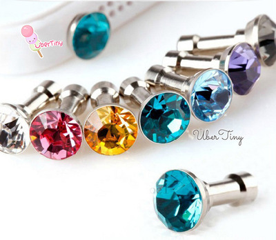 3 Diamond Rhinestone Dustplugs