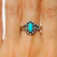 Vintage Framed Turquoise - Thumbnail 2
