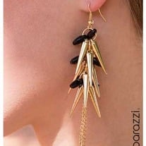 Black & Gold Earrings