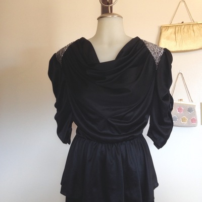 Vintage peplum dress  - Thumbnail 1
