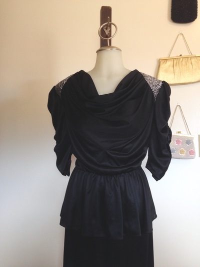 Vintage Peplum Dress 