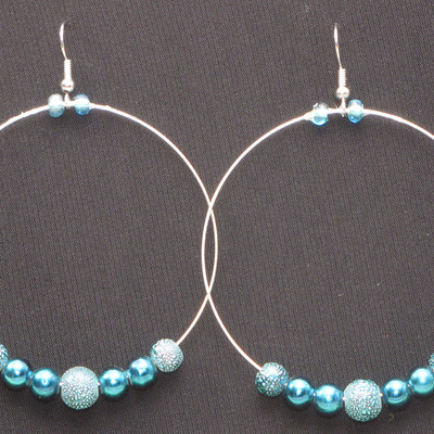 Teal hoops