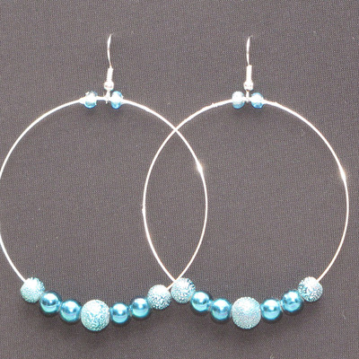 Teal hoops