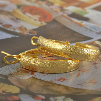 Classic gold hoop earrings